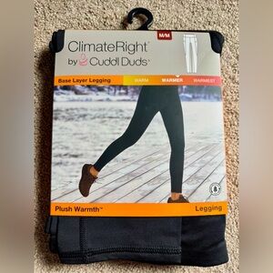 ClimateRight Cuddl Duds Base Layer Leggings Size M